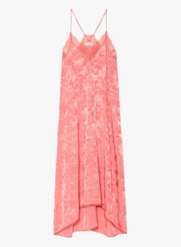 Robe longue brodée ZADIG&VOLTAIRE Rose